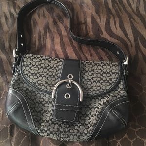 Black coach small purse